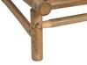 Set of 2 Bamboo Chairs Light Wood and Taupe TODI_872778