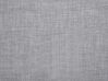 Fabric EU Super King Size Bed White LED Light Grey FITOU_709606