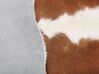 Tapis en peau de vache 3-4 m² marron et blanc NASQU_815803