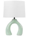 Ceramic Table Lamp Light Green ABBIE_891585