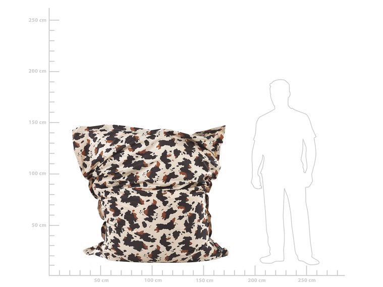 Large Bean Bag 140 x 180 cm Cow Print FUZZY Beliani.at