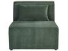 3 pers. sofa m. fodskammel grøn fløjl LEMVIG_869492