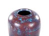 Dekorativ terracotta vase 59 cm brun og blå DOJRAN_850615