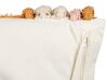Conjunto de 2 cojines de algodón naranja/beige claro/rosa acolchado 45 x 45 cm LABLAB_838682