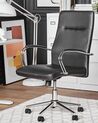 Chaise de bureau en cuir PU noir OSCAR_812066