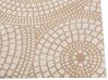Teppich Jute beige / weiss 200 x 300 cm geometrisches Muster Kurzflor ARIBA_852825