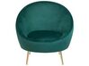 Velvet Accent Chair Emerald Green LANGA_747297