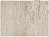 Cotton Area Rug 300 x 400 cm Beige and White BARKHAN_870031