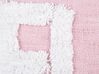 Conjunto de 2 cojines decorativos de algodón rosa pastel 30 x 50 cm RELAXIFY_913241