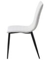 Set of 2 Dining Chairs Faux Leather Cream MONTANA_692852