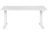 Electric Adjustable Standing Desk 160 x 72 cm White DESTINES_899368