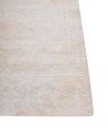 Teppich Baumwolle beige 80 x 300 cm orientalisches Muster Kurzflor BEYKOZ_903358