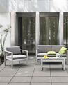 Sedia da giardino alluminio anodizzato grigio chiaro SALERNO_679427