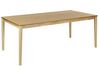 Mesa de comedor de madera clara 200 x 100 cm ERMELO_897115