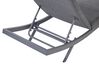 Chaise longue en aluminium gris foncé AMELIA_849526