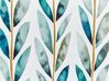Lot de 2 coussins d'extérieur à motif de feuilles blanc et vert 40 x 60 cm LOANO_882313