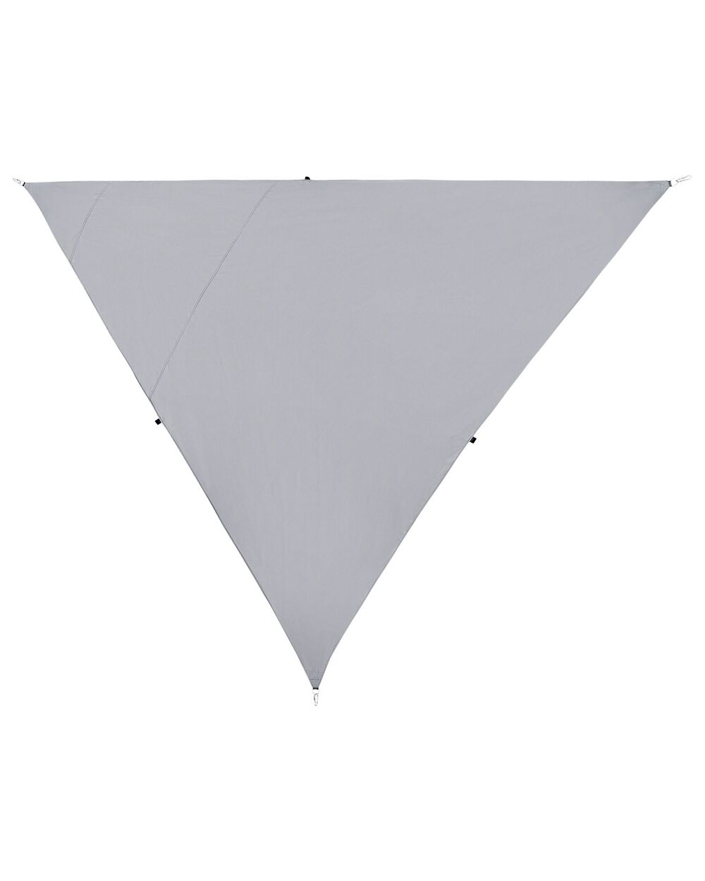 Toldo vela triangular de poliéster gris 300 x 300 cm LUKKA 