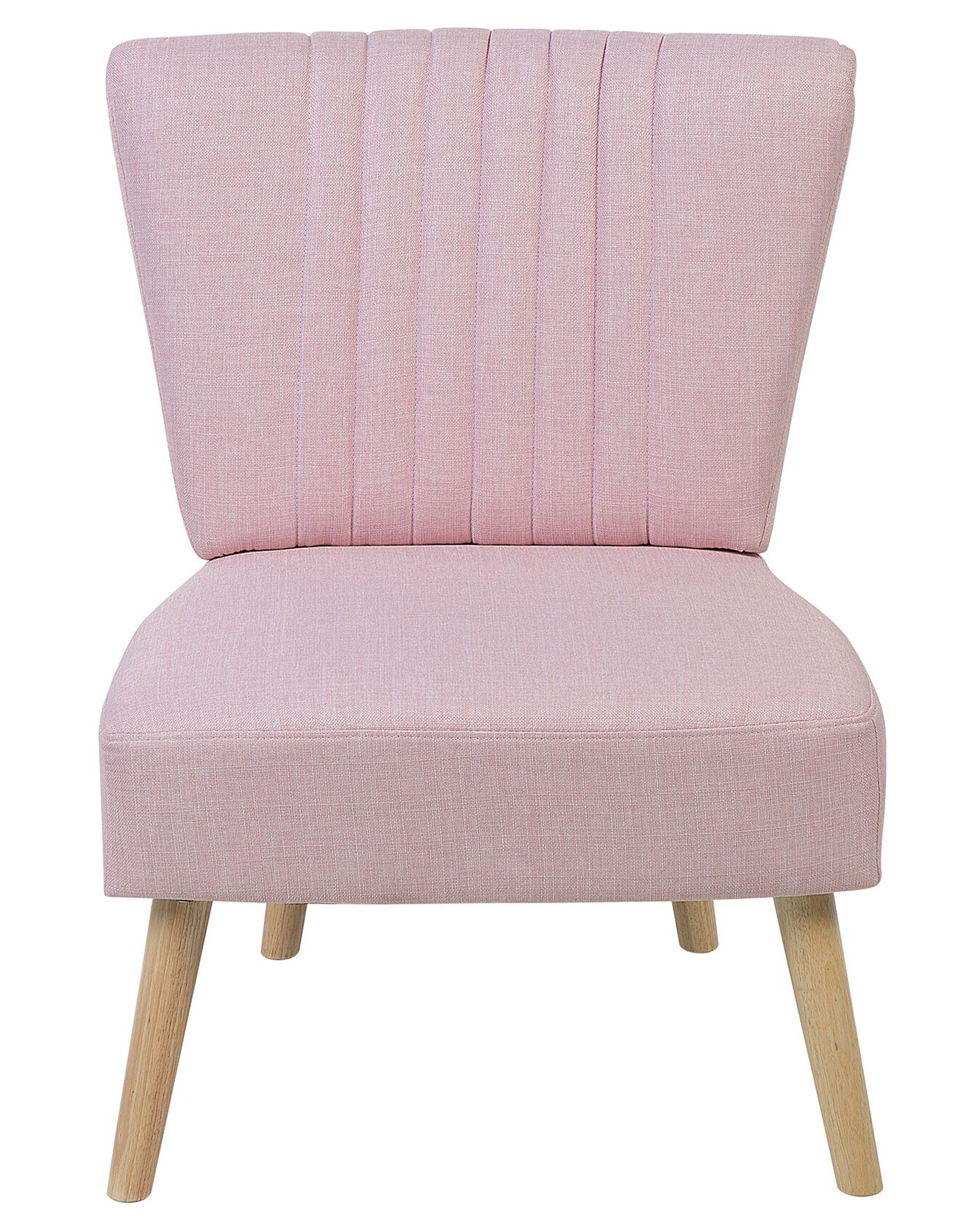 Sillón tapizado rosa VAASA | Beliani.es