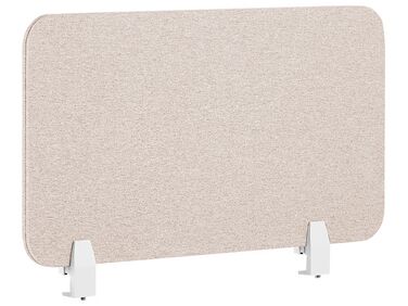 Skrivbordsskärm 72 x 40 cm beige WALLY