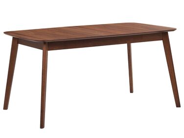 Jedálenský stôl 150 x 90 cm tmavé drevo MADOX