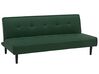 Fabric Sofa Bed Dark Green VISBY_695065