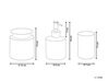 3-częściowy zestaw akcesoriów łazienkowych szklany szary MANAGUA  _825317