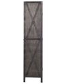 4-panelowy składany parawan pokojowy drewniany 170 x 163 cm ciemnobrązowy RIDANNA_874089