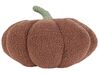 Set of 2 Boucle Cushions Pumpkin ⌀ 28 cm Brown MUNCHKIN_879473