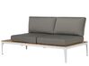 Lounge Set Aluminium weiß 4-Sitzer Auflagen grau POSITANO_688270