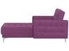 Fabric Chaise Lounge Purple ABERDEEN_737579