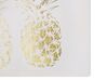 Leinwandbild rosa / gold Ananas-Motiv 3er Set 30 x 30 cm APESIKA_784820