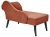 Right Hand Fabric Chaise Lounge Red BIARRITZ_898087