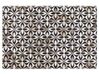 Kožený patchworkový koberec 160 x 230 cm vícebarevný ISHAN_780654