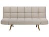 Fabric Sofa Bed Beige INGARO_711873