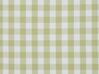 Dekokissen kariertes Muster olivgrün / weiß 40 x 60 cm TALYA_902186