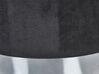 Set di 2 pouf portaoggetti in velluto nero DORIS_782028