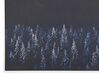 Obraz na płótnie w ramie nocny krajobraz 63 x 93 cm niebiesko-czarny LORETO_816256