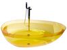 Kylpyamme vapaasti seisova läpinäkyvä keltainen 169 x 78 cm BLANCARENA_891392