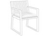 Sedací polštář na zahradní židli bílý SASSARI_897818