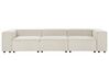 3 Seater Modular Jumbo Cord Sofa Off-White APRICA_907594