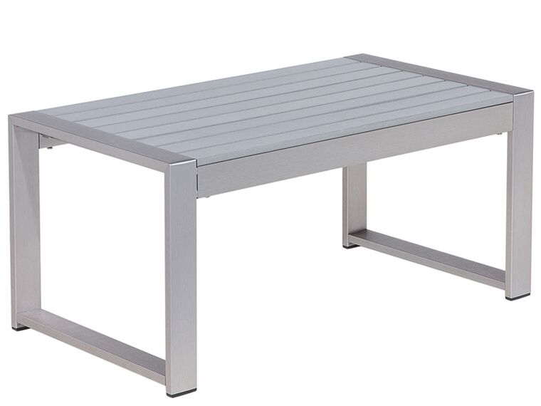 Tavolino da giardino alluminio anodizzato grigio chiaro 90 x 50 cm SALERNO_679457