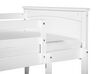 Łóżko piętrowe drewniane 90 x 200 cm białe ALBON _698880