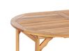Mesa de jardín extensible de madera de acacia clara 160/220 x 100 cm MAUI_814495