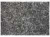 Teppich schwarz / weiß 160 x 230 cm abstraktes Muster Kurzflor PUNGE_883831