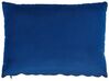 Chaise longue de terciopelo azul marino/negro GUERET_842531