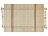 Jutový koberec 140 x 200 cm béžový YELMEZ_850121