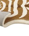 Vlněný dětský koberec ve tvaru antilopy 100 x 160 cm hnědý ZAZA_873932