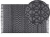 Teppich Wolle schwarz 200 x 300 cm Kurzflor ALUCRA_856227