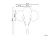 Rattan Animal Head Wall Décor Elephant Light GRUNEY_894153