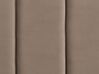 Cama con somier de terciopelo gris pardo 180 x 200 cm VILLETTE_832660